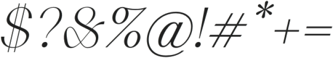 Rovela Light Oblique otf (300) Font OTHER CHARS
