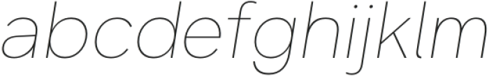 Rovelle Uno Thin Italic otf (100) Font LOWERCASE