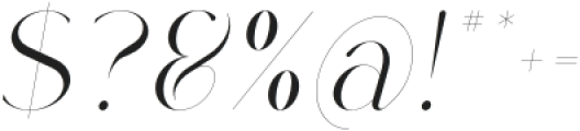 Rowan Narrow 1 Italic otf (400) Font OTHER CHARS