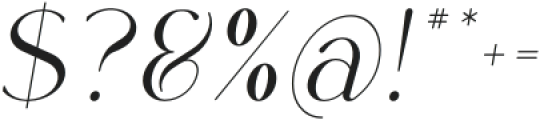Rowan Narrow 3 Italic otf (400) Font OTHER CHARS