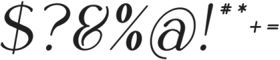 Rowan Narrow 6 Italic otf (400) Font OTHER CHARS