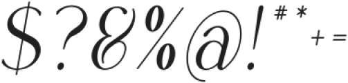 Rowan Narrower 4 Italic otf (400) Font OTHER CHARS