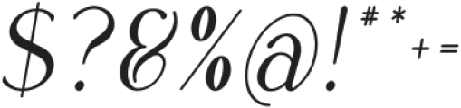 Rowan Narrower 5 Italic otf (400) Font OTHER CHARS