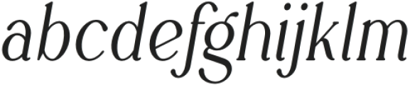 Rowan Narrower 6 Italic otf (400) Font LOWERCASE