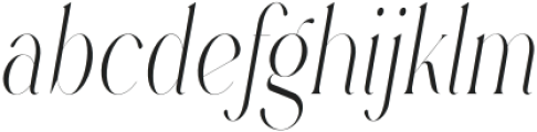 Rowan Narrowest 1 Italic otf (400) Font LOWERCASE