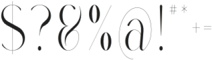 Rowan Narrowest 1 Styled otf (400) Font OTHER CHARS