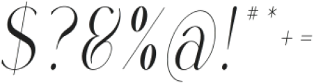 Rowan Narrowest 2 Italic otf (400) Font OTHER CHARS