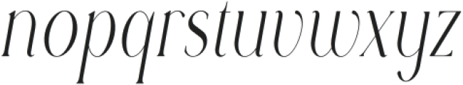 Rowan Narrowest 2 Italic otf (400) Font LOWERCASE