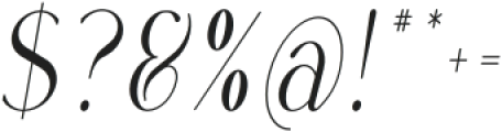 Rowan Narrowest 3 Italic otf (400) Font OTHER CHARS