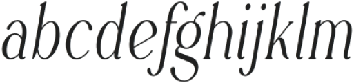 Rowan Narrowest 4 Italic otf (400) Font LOWERCASE