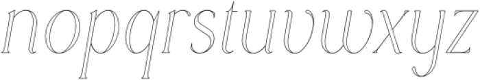 Rowan Outline 2 otf (400) Font LOWERCASE