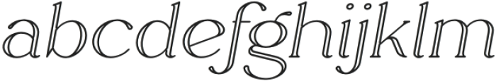 Rowan Outline 5 otf (400) Font LOWERCASE