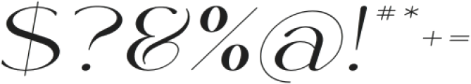 Rowan Wider 3 Italic otf (400) Font OTHER CHARS
