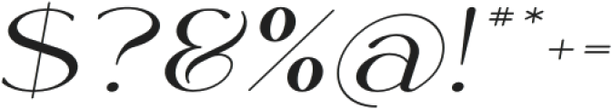 Rowan Wider 4 Italic otf (400) Font OTHER CHARS