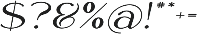 Rowan Wider 6 Italic otf (400) Font OTHER CHARS
