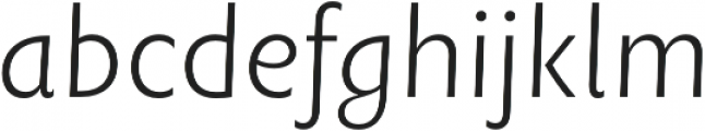 Rowton Sans FY Light Italic otf (300) Font LOWERCASE