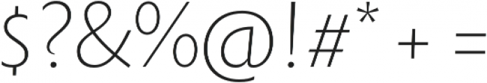 Rowton Sans FY Thin Italic otf (100) Font OTHER CHARS