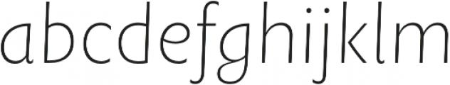 Rowton Sans FY Thin Italic otf (100) Font LOWERCASE