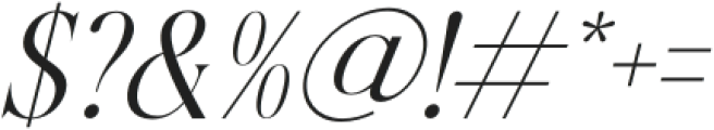 Roxbury Egoism Italic otf (400) Font OTHER CHARS