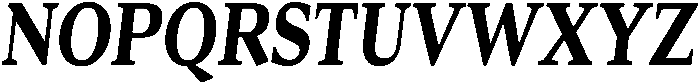 Roxetto Black Condensed Slanted otf (900) Font UPPERCASE