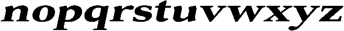 Roxetto Black Expanded Slanted otf (900) Font LOWERCASE