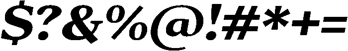 Roxetto Black Semi Expanded Slanted otf (900) Font OTHER CHARS