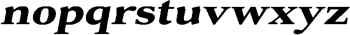Roxetto Black Semi Expanded Slanted otf (900) Font LOWERCASE