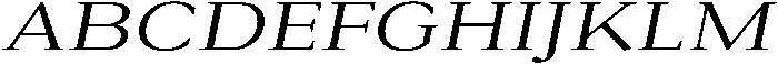 Roxetto Expanded Slanted otf (400) Font UPPERCASE