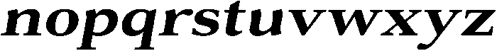 Roxetto ExtBd SemExp Slant otf (400) Font LOWERCASE