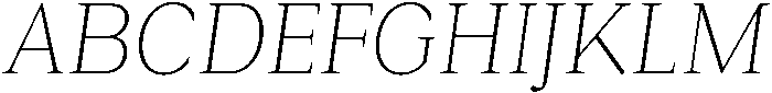 Roxetto ExtLt SemCond Slant otf (400) Font UPPERCASE