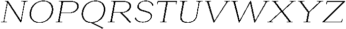 Roxetto ExtLt SemExp Slant otf (400) Font UPPERCASE