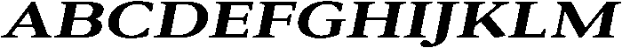 Roxetto Extra Bold Expanded Slanted otf (700) Font UPPERCASE