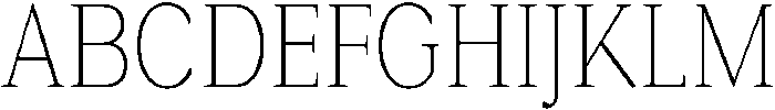 Roxetto Extra Light Condensed otf (200) Font UPPERCASE