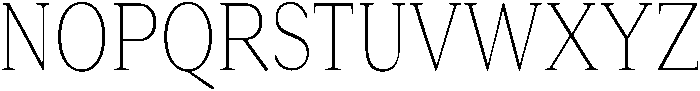 Roxetto Extra Light Condensed otf (200) Font UPPERCASE