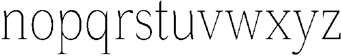 Roxetto Extra Light Condensed otf (200) Font LOWERCASE