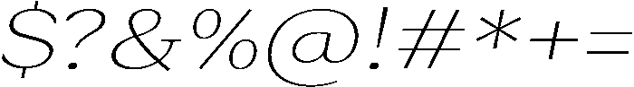 Roxetto Extra Light Expanded Slanted otf (200) Font OTHER CHARS