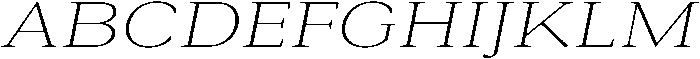 Roxetto Extra Light Expanded Slanted otf (200) Font UPPERCASE