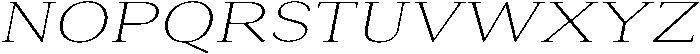 Roxetto Extra Light Expanded Slanted otf (200) Font UPPERCASE