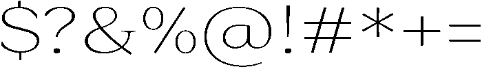Roxetto Extra Light Expanded otf (200) Font OTHER CHARS