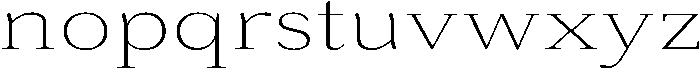 Roxetto Extra Light Expanded otf (200) Font LOWERCASE