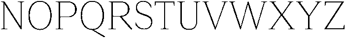 Roxetto Extra Light Semi Condensed otf (200) Font UPPERCASE