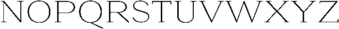 Roxetto Extra Light Semi Expanded otf (200) Font UPPERCASE