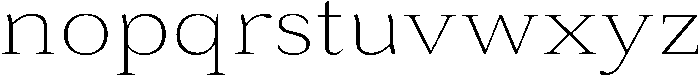 Roxetto Extra Light Semi Expanded otf (200) Font LOWERCASE