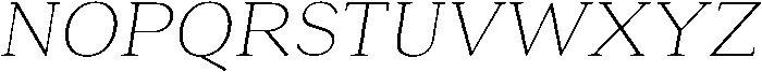 Roxetto Extra Light Slanted otf (200) Font UPPERCASE