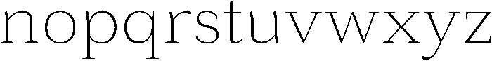 Roxetto Extra Light otf (200) Font LOWERCASE