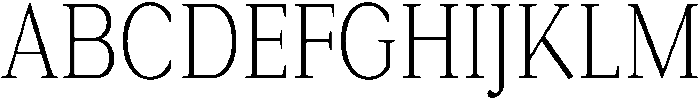Roxetto Light Condensed otf (300) Font UPPERCASE