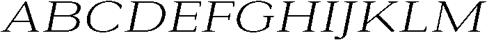 Roxetto Light Expanded Slanted otf (300) Font UPPERCASE