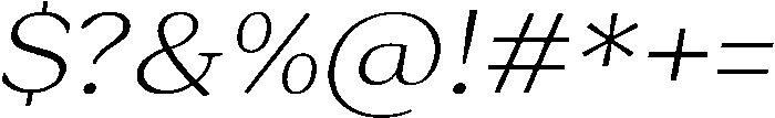Roxetto Light Semi Expanded Slanted otf (300) Font OTHER CHARS
