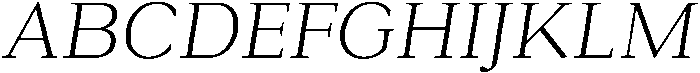 Roxetto Light Slanted otf (300) Font UPPERCASE