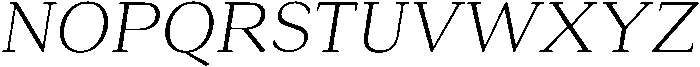 Roxetto Light Slanted otf (300) Font UPPERCASE